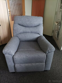 NOVÉ Křeslo televizní šedá TV-4085 GREY2