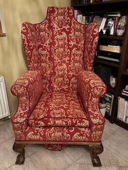 Starožitné křeslo ušák