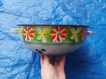 Smaltovaná miska, průměr 27 cm