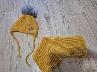 Zimní čepice a šála - vel. 74/80