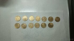 1 Kčs r. 1962, 13 mincí UNC