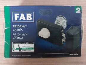 FAB 1572 + 6 klíčů přídavný zámek s vložkou