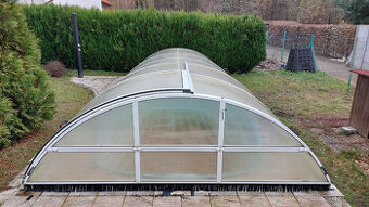 Zastřešení / kryt bazénu 6,40 x 3,03 x 1,10 m
