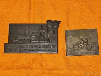 Jawa plaketa sjezd Jawistů České Budějovice Votice předválka