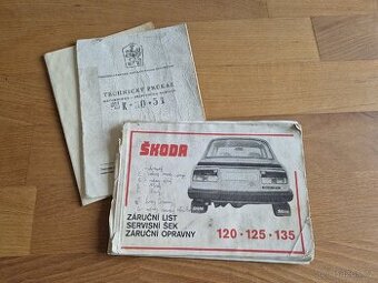 Doklady, TP, SPZ Škoda 125L