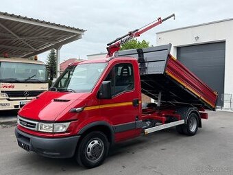 IVECO DAILY TŘÍSTRANNÝ SKLÁPĚČ + HYDRAULICKÁ RUKA do 3,5