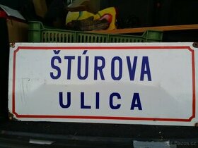 Smaltovaná tabula , Štúrova ulica , prodej