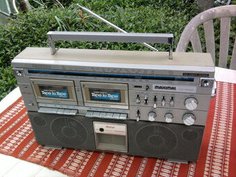 Starý Retro RADIO-DVOJKAZEŤÁK "kufr"