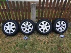 orig. Al disky VW 7Jx15, 5x112, s pneu 205/60/15