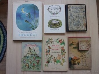 6x STARÁ DĚTSKÁ KNIHA - POHÁDKY, POVÍDKY, LEPORELO