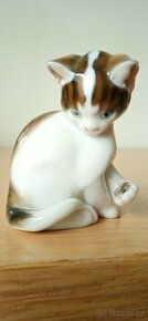 Porcelánová soška, Rosenthal: sedící kočka
