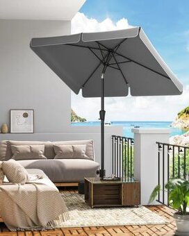 Slunečník Songmics 200x150 cm nový + balkónový držák