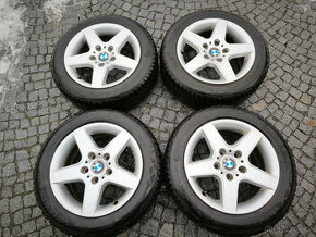 Litá kola 5x120 R16, zánovní zimní pneu 205/55/16