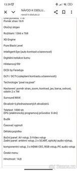 Prodám TV LG 32LB75 ZB
