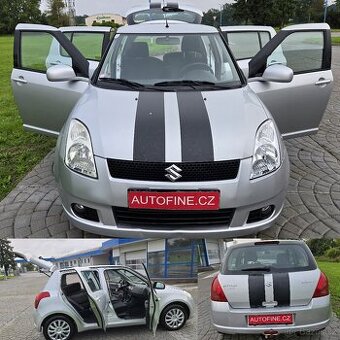 SUZUKI SWIFT 1,3 16v KLIMATIZACE, EL.OKNA, 154tis.km SERVIS