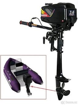 Lodní motor 3,6 HP 2T přívěsný s vodním chlazením - 1