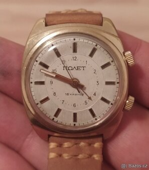 Pánské hodinky POLJOT SIGNÁL s mechanickým budíkem👍👍👍