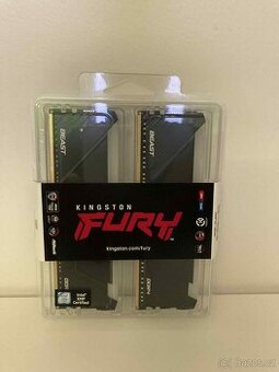 Kingston FURY 32GB DDR4 3200MHz CL16 Beast Black RGB - nové