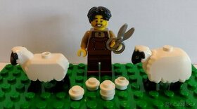 Lego figurka ovčák jehně ovce doplňky castle/city - 1