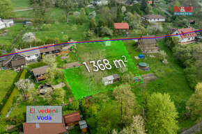 Prodej pozemku k bydlení, 1368 m², Valašské Meziříčí
