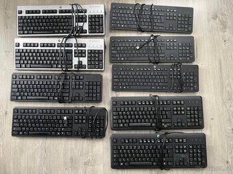 KLÁVESNICE DELL, HP, se čtečkou karet, 9ks