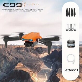 Nový nepoužitý dron FACEGLE E99 - oranžový