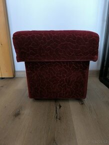 Retro taburet s úložným prostorem - 1