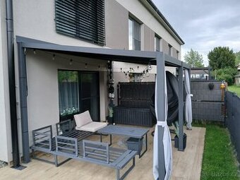 Multifunkční bioklimatická pergola antracit 4,0 x 3,0 m