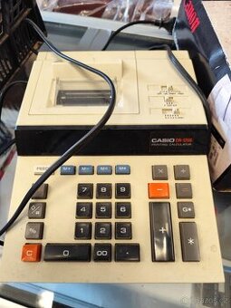 Retro kalkulačka Casio dr-120s s tiskárnou funkční