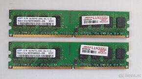 PC paměť Samsung M378T2953EZ3-CE6 DDR2-667 2GB (2x1GB) - 1