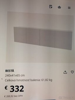 Ikea Besta - skrinky s dvierkami