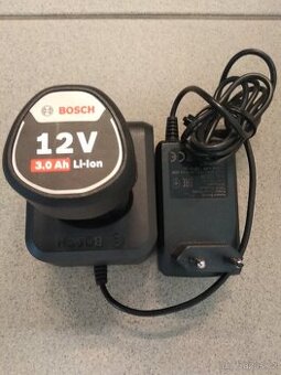 Aku set Bosch, nabíječka+baterie 12V, 3Ah