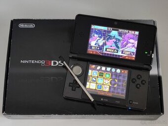 Nintendo 3DS Cosmo Black + homebrew hack a 64GB karta