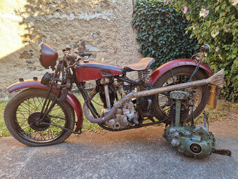 Předválečný belgický motocykl FN M67 B 500 OHV 1928 + papíry