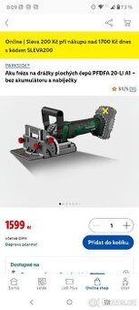 lamelovací frézka Parkside PFDFA 20-Li A1