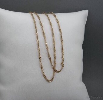 Kroucený řetízek ze zlata