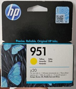 Inkoustová náplň HP 951 žlutá (yellow) - originální,nová