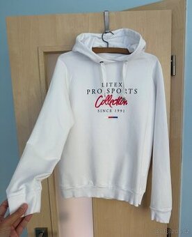 Dám. bílá mikina Litex, velikost S/M, sleva