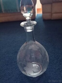 Staré sklo- karfa, misky, sklenice...