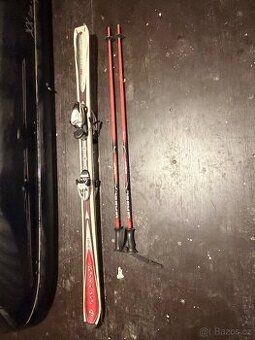 Lyže Rossignol - 160 cm + vázáním + hole