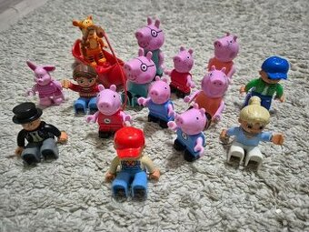 LEGO Duplo cca 6 kg – figurky Peppa Pig, auta, kostky
