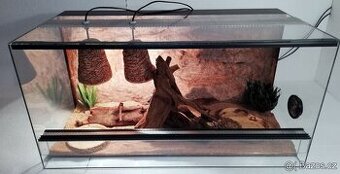 Terárium 100x40x40 s 3D pozadím