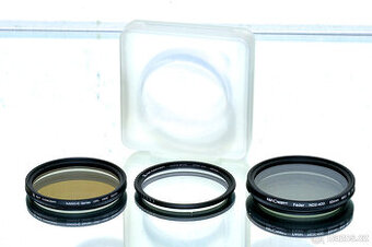 3x filtr 55mm KF Concept UV, CPL, ND NEPOUŽITÉ