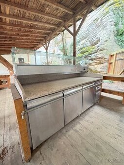 Profesionální gastro chladicí stůl / pizza saladeta FORCAR,