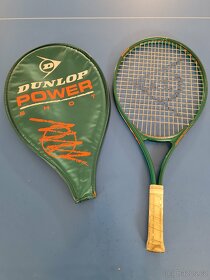 Vintage oldschool tenisová raketa Dunlop + obal