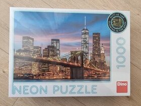 Svítící Puzzle New York neon 1000 dílků