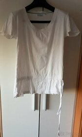 Těhotenské bílé tričko M