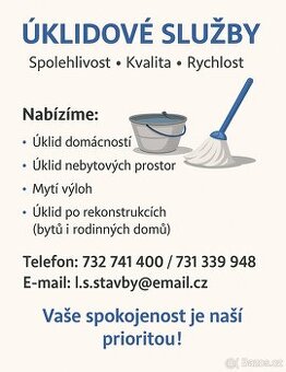 Provádíme úklidové práce