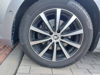 Sada ALU kol 5x112 17" + zimní pneu 215/55 R17 V XL Superb