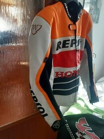Prodám zánovní moto bundu Repsol psi hubik